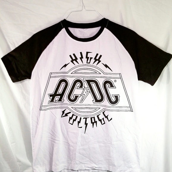 ac dc baseball shirt